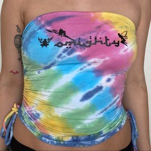omighty tie dye tube top